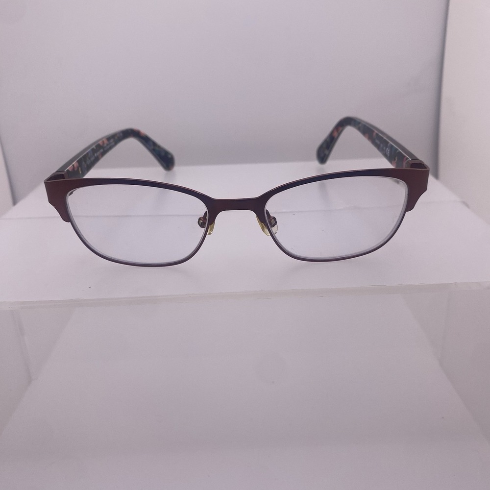 Kate Spade Eyeglasses Women FRAME ONLY Diandra 49-17-140 Burgundy Havana 752 - Picture 8 of 16